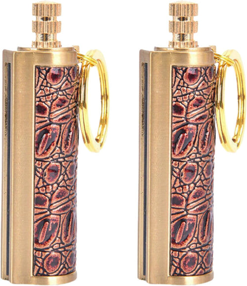 Leona Co Permanent Match Metal, Fashion Forever Lighter, Reusable Survival Fire Starter Lighter Set, Emergency Waterproof Matches Flint Keychain Striker Stick Kit