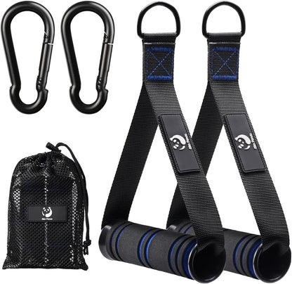 Slim Panda Exercise Handles, Resistance Band Handle, Heavy Duty Handle Attachments for Cable Machine, Pull Down Home Gym for Fitness, Workout, Crossover Tricep Exercise