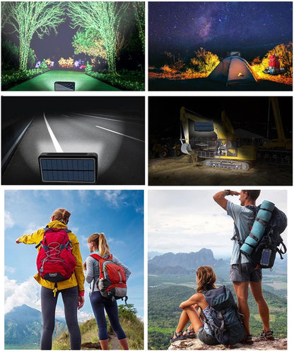 Solar Energy Charger - Portable Solar Battery Pack, Sun-Charged Power Supply | Compact Phone Charger, 20000mAh Backup Battery for Adults Teens Men Women Students Commuting