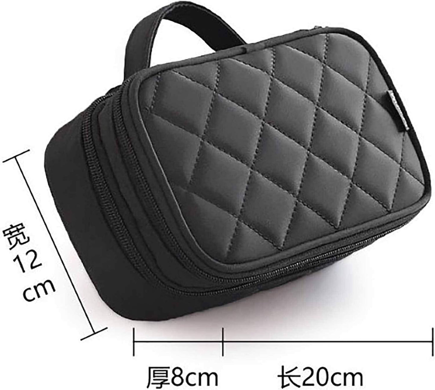 Make-up Bag for Cosmos Make-Up Case Make-Up Organiser for Travelling Dividers W204, pink