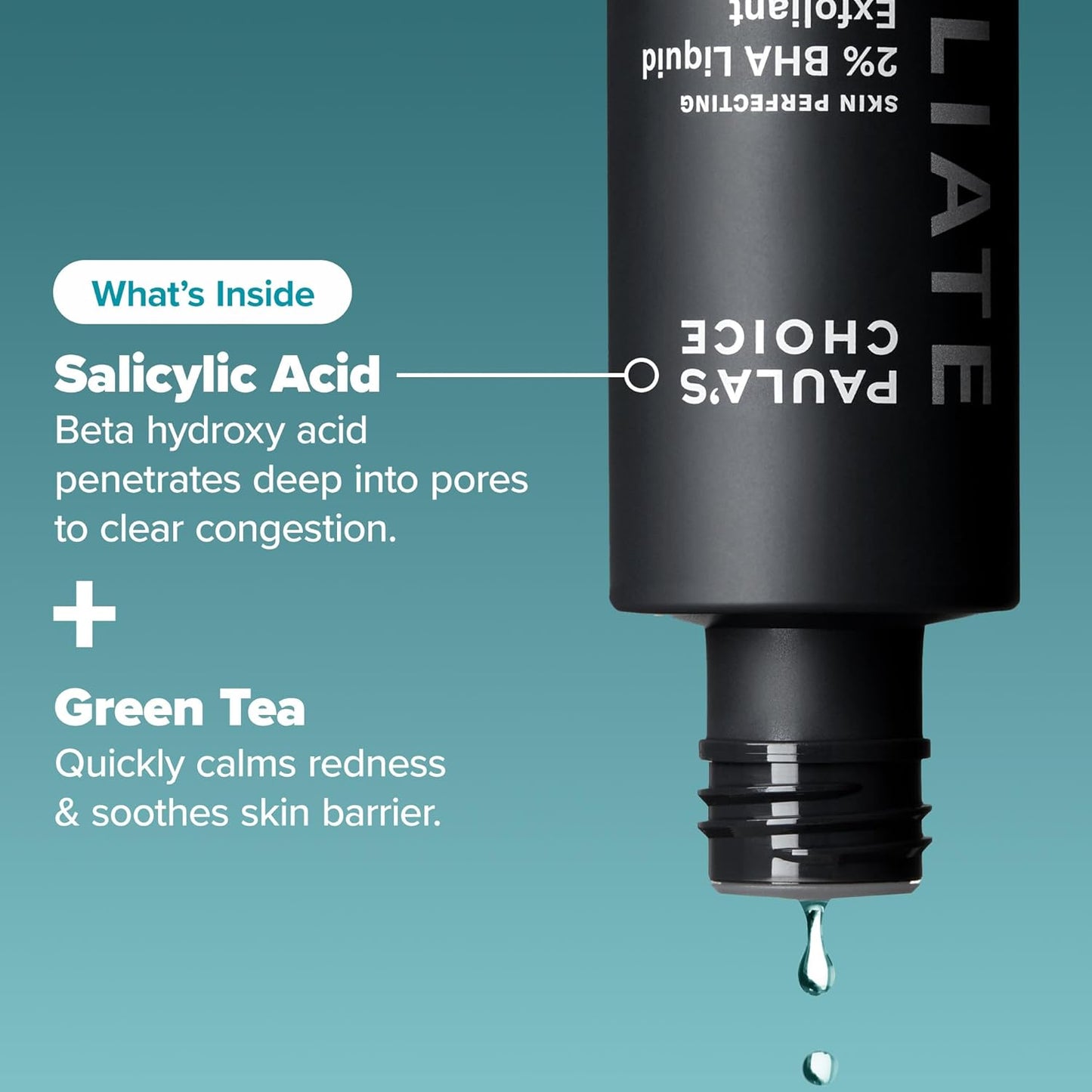 Paula's Choice Skin Perfecting 2% BHA Liquid Salicylic Acid Exfoliant, Gentle Facial Exfoliator for Blackheads, Large Pores, Wrinkles & Fine Lines, Travel Size, 30 mL Bottle