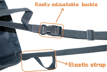 Nuburbur Horse Feed Bag for Grain, Medium, Heavy Duty Durable Mesh Horse Feeder with Adjustable Strap, Comfortable Neck, Reinforced Waterproof Bottom Horse Muzzle Feed Bag