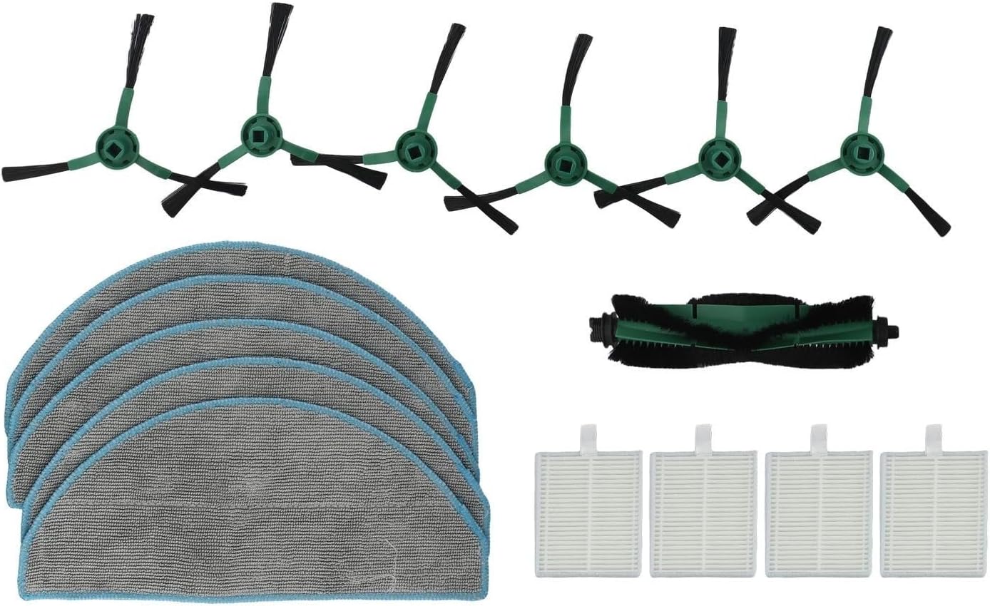 Cleaning For Essentials - Set composto da spazzola principale + filtro + spazzole laterali + panno in microfibra progettato specificamente per Roomba For Essentials (B)