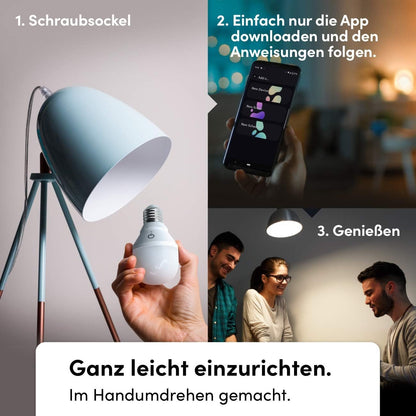 LIFX White [B22 Bayonet Cap], 800 Lumens, Wi-Fi Smart LED Light Bulb, Warm White, Dimmable, No Bridge Required, Compatible with Alexa, Hey Google, Apple HomeKit