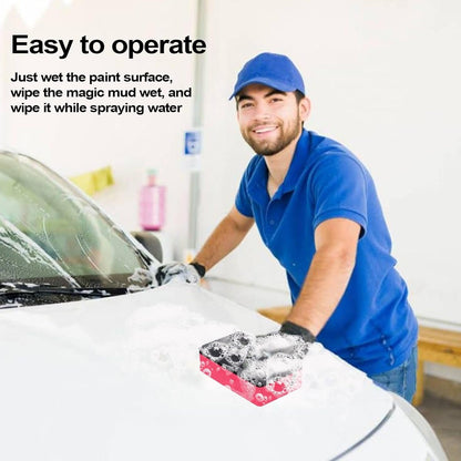 Car Clay Bar Sponge - Car Detailing Clay Bar | Clay Bar Block, Car Cleaning Sponge, Car Detailing Clay, Contaminant Eraser Removing Paint Grime Debris
