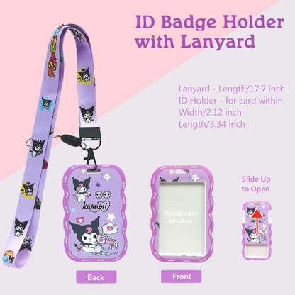 Koiswim Cute Kawaii School Supplies Stationery Gift Set, Including Gel Pens Notebook Pencil Cse Stickers Pins Badge Lanyard Sticky Note Bookmark (K)