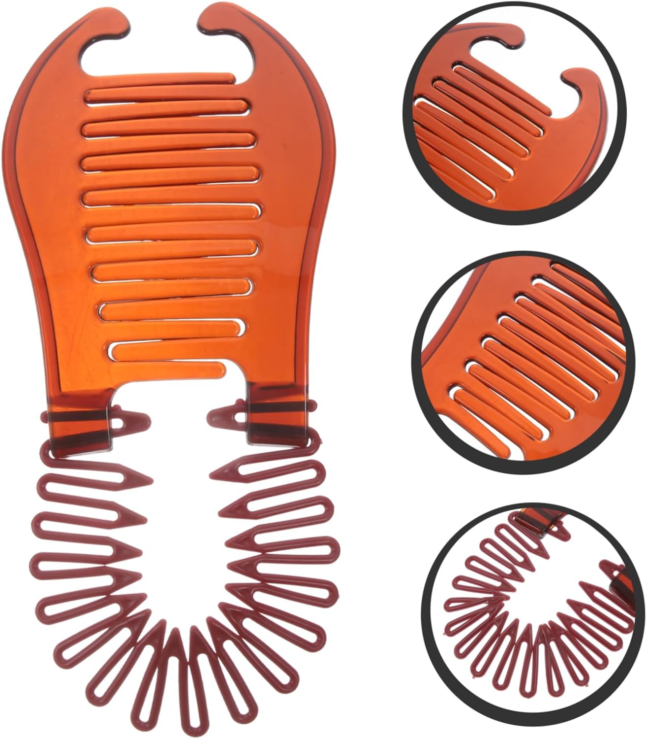 Healeved Kit Di Strumenti Per Intrecciare i 4 Pezzi Pettini a Banana Fermagli Per Fermagli a Banana Per Donne