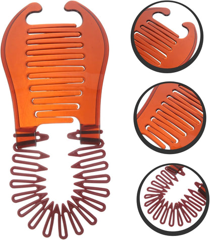 Healeved Kit Di Strumenti Per Intrecciare i 4 Pezzi Pettini a Banana Fermagli Per Fermagli a Banana Per Donne