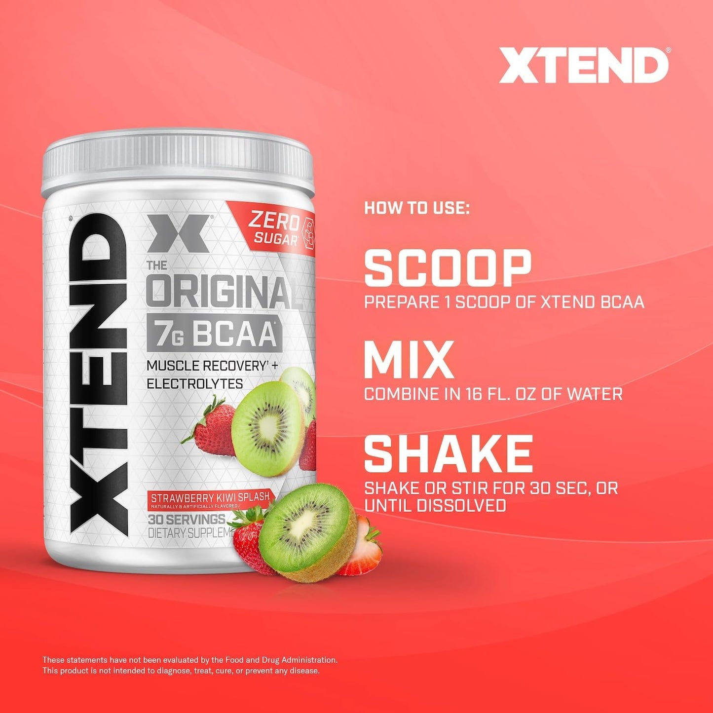 Xtend Amino Acids 30 Serves Italian Strawberry Kiwi Splash 426 grams