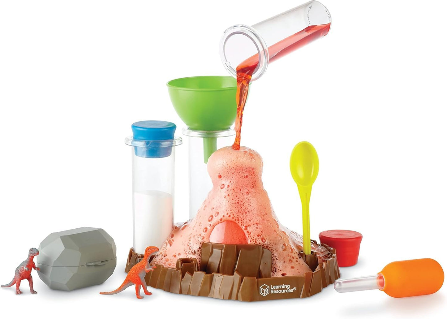 Learning Resources Fizzy Volcano, 13 Pieces, Ages 4+, Preschool Science Lab, Science Kits for Kids, Science Experiments for Kids,STEM Toys for Kids