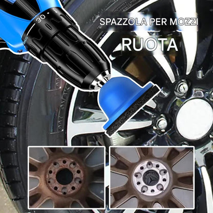 Wheel Hub Cleaning Tool, Multipurpose Detailing Car Wheel Cleaner, Lightweight Rust Remover for Car, Sedan, Vehicles, Pickup, Truck, Garage Maintenance