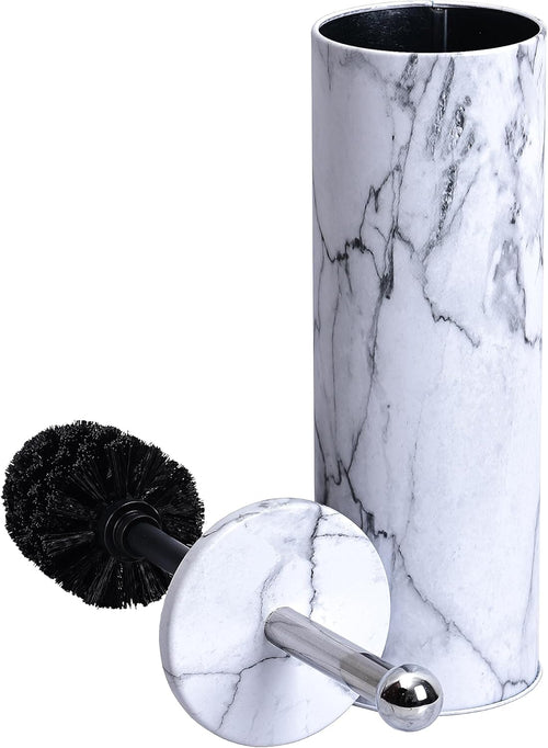 Deep & Sturdy Toilet Bowl Brush with Holder - Durable Scrubbing - Toilet Cleaners - Household Essentials - Silicone Brush - Bathroom Cleaner - Cleaning Supplies - Household Supplies, White