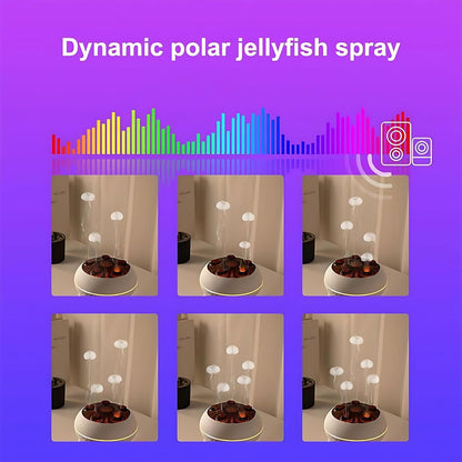 Jellyfish Diffuser, 7 Colors LED Dancing Jellyfish Essential Oil Diffuser with Remote Control, 250ml Jellyfish Mist Flame Aromatherapy Air Humidifier for Home, Bedroom & Office
