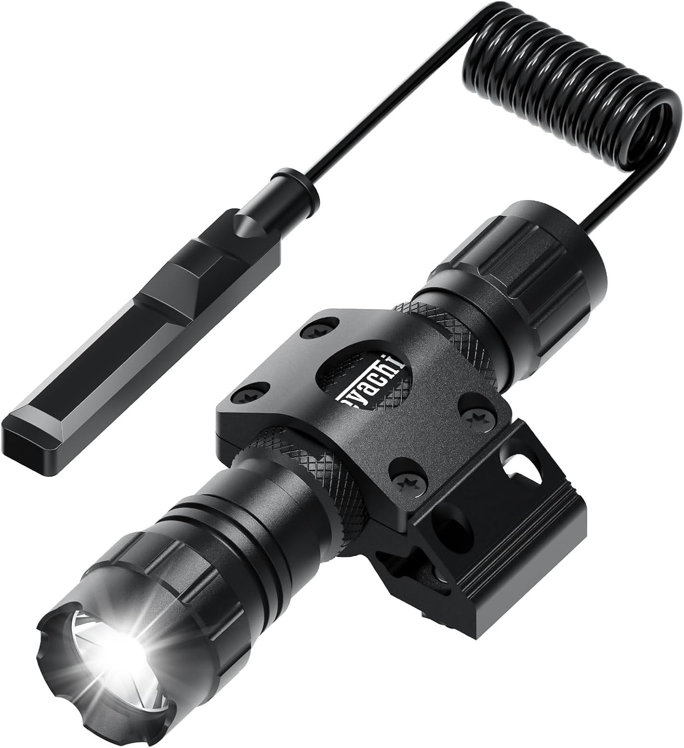 Feyachi FL17 Weapon Light 1200 Lumens Tactical Flashlight with mLok Rail Mount, Pressure Switch