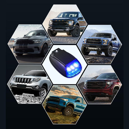 Generico Solar Powered Cab Lights, Roof Marker Lights for Trucks, Smart Sensing Solar LED Lighting, Weatherproof Durable Accessories, For Motorcycles, Vehicles, Outdoor Use