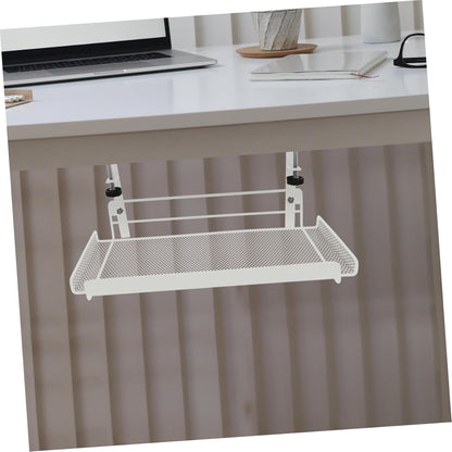 FUNNETOYU Under Desk Storage Basket Organizer Wire Basket for Document File Storage for Home Office Workspace Organization Sleek Design