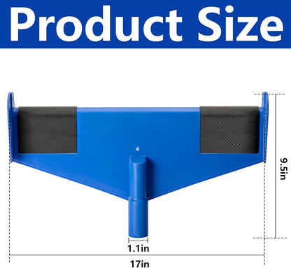 Nkiy Quen 2 Pcs 17 Inch Gutter Ladder Safety Rest-Non-Slip Gutter Guard Ladder Stabilizer-Ladder Safety Helper for Gutters and Roof Safety Protection