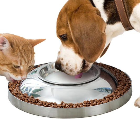Ciotola per cibo lenta per gatti, ciotola per cibo per mangiare lentamente. Ciotola integrata per animali domestici ad irrigazione lenta | Cani e gatti in interni impediscono l'eccesso di mangiare