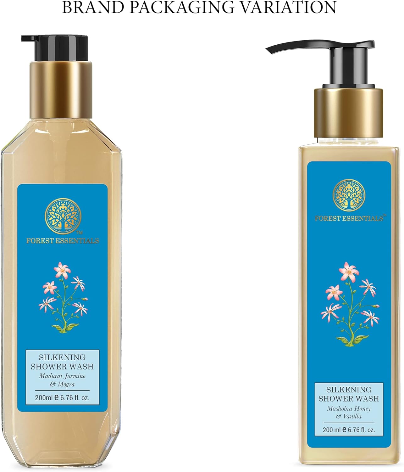 Forest Essentials Madurai Jasmine and Mogra Silkening Shower Wash, 200 ml