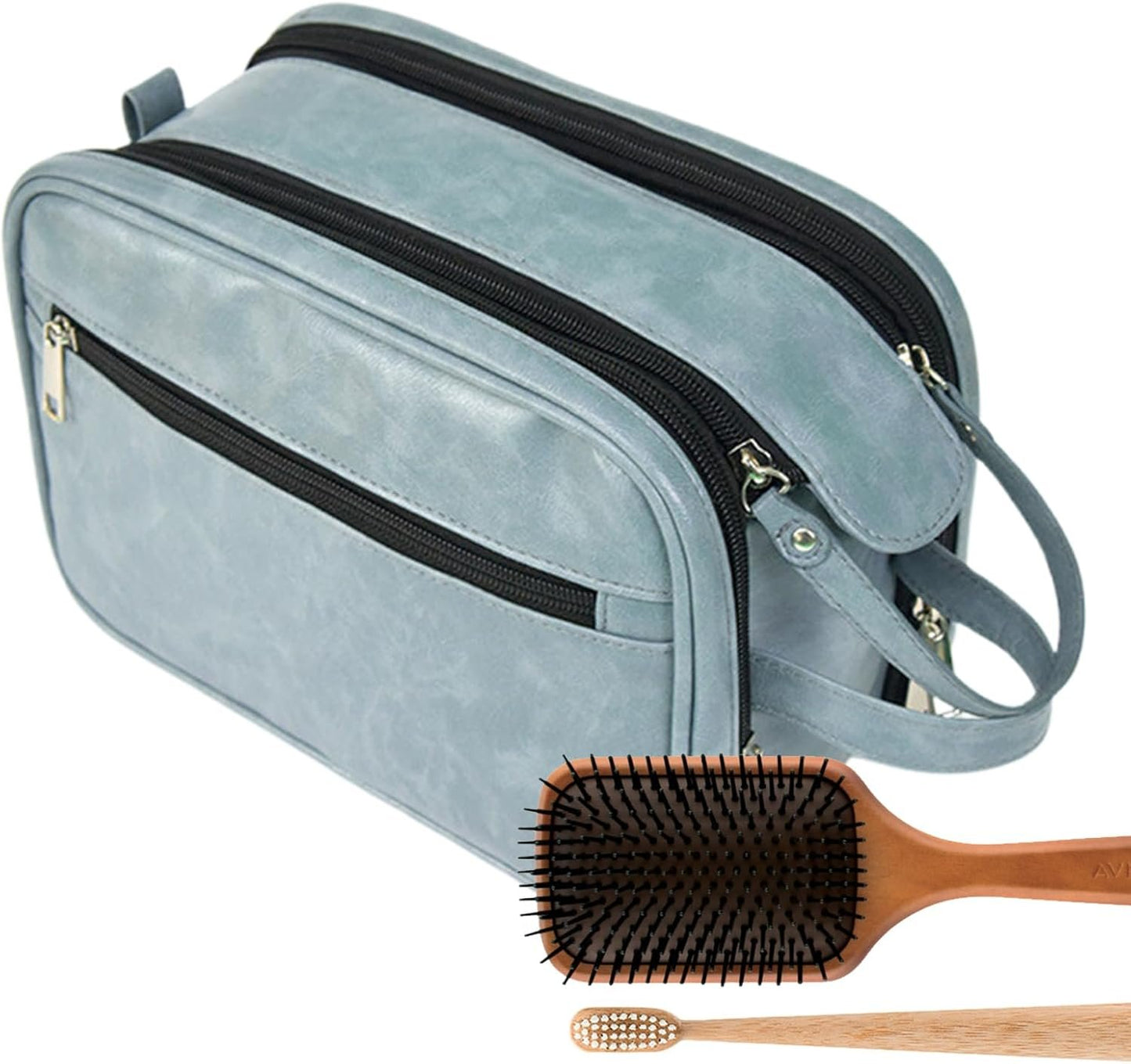 Hygiene Bag for Men - Portable Shaving Bag Travel Cases - Large Capacity Men Cosmetic Bag, Toiletry Organizer, Bathroom Travel Bag for Travelling Toiletries