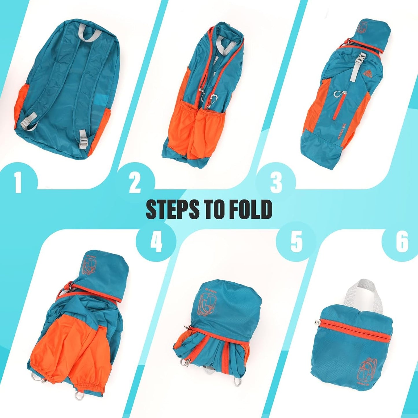 Viiotu Foldable Backpack 29L - Lightweight Water Resistant Hiking Daypack with Expandable Storage for Travel & Outdoor Activities