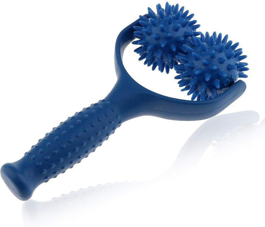 LHKJ Massage Roller with Handle, Acupressure Grip Massager Roller for Calves, Thighs, Shoulder, Leg, Self-Massage