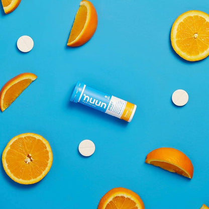 Nuun Sport: Orange Electrolyte Enhanced Drink Tablets (6 Tubes of 10 Tabs) Previously Nuun Active