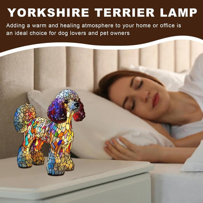 wiroouia Tabletop Dachshund Light | Resin Night Light for Bedside with Dog Shape | Rechargeable Ambience Lamp for Bedside Bedroom Shelf Living Room