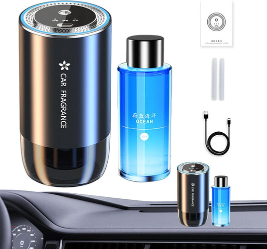 Gmokluytw Car Air Freshener, 50ml Intelligent Control Car Aromatherapy Diffuser, Car Fragrance Diffuser, Auto Air Freshener Diffuser, Oil Diffuser Atomizer for Home and Car