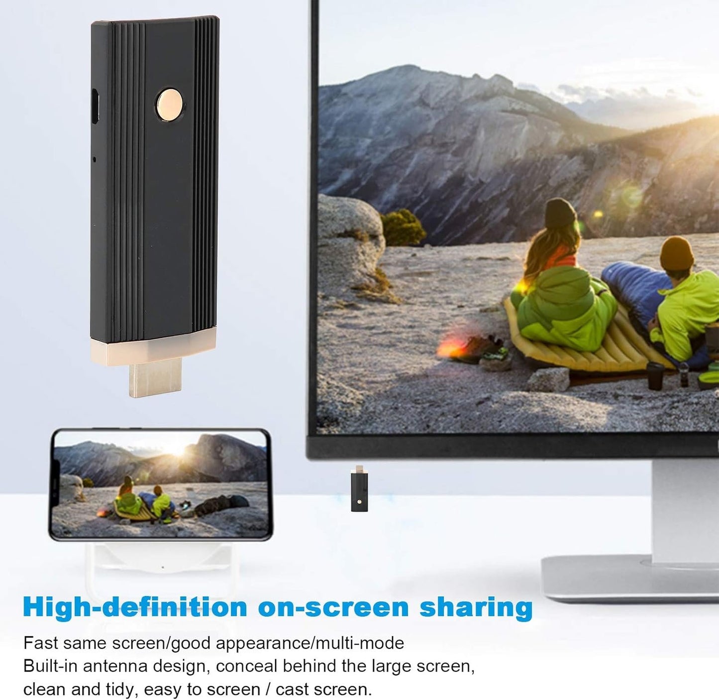 HDMI Same Screen Device,for Switchfree HD Smartphone TV,HDMI DONGLE, Same Screen Device,1080P,Online Learning/Conference Office/Home Entertainment/car onboard Same Screen