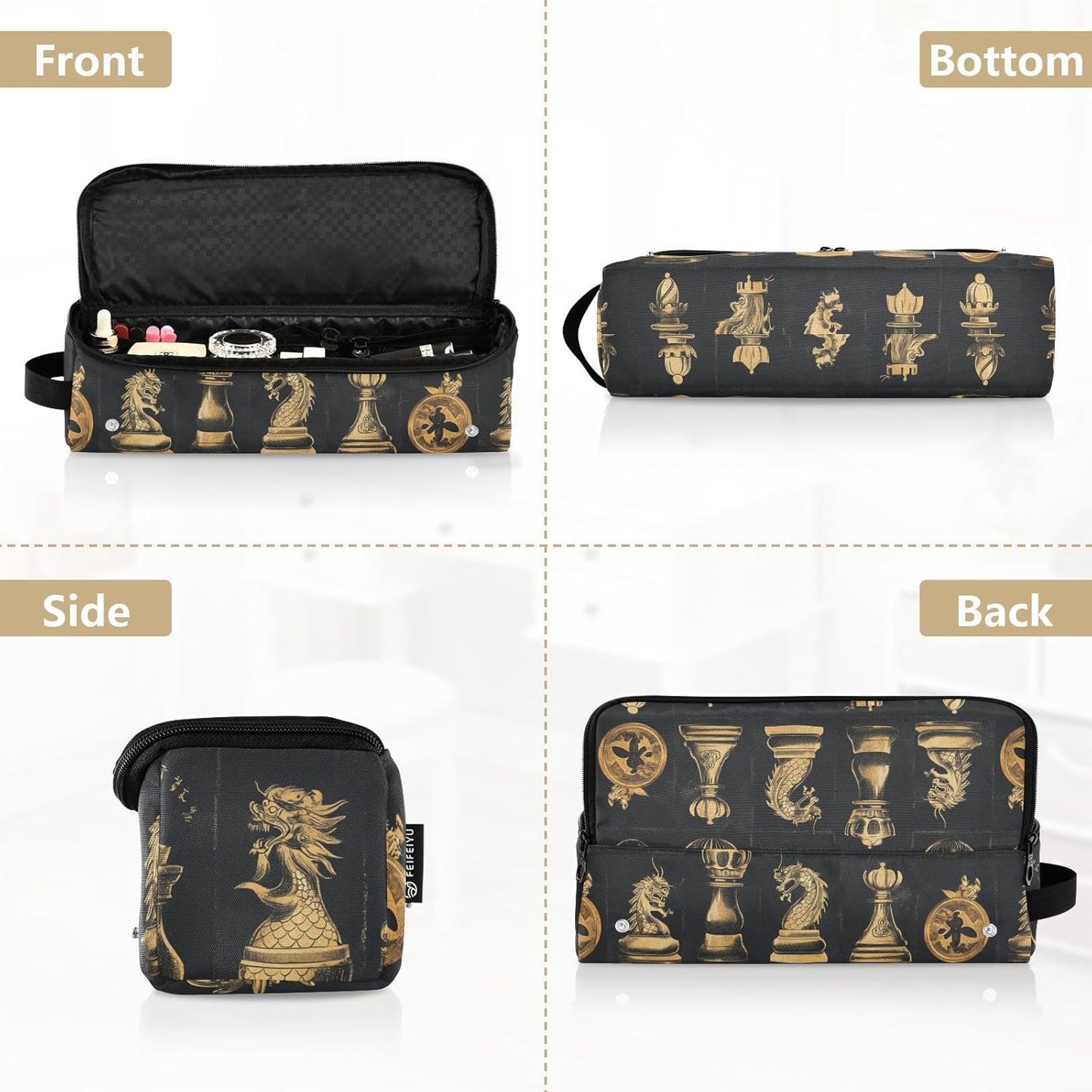 Travel Hair Tools Bag for Women with Iron Mat, Flat Curling Iron Carrying Case, Waterproof Organizer for Hot Tools and Care Accessories