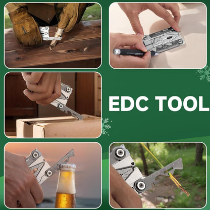 NexTool Credit Card Sized Multitool, Silver Blade Multi Tool, 20 in 1 with Pliers, Knife, Bottle Opener, Hexagon Spanner, Compact, Lightweight EDC Tools fit into Wallet,Gifts for Men and Women