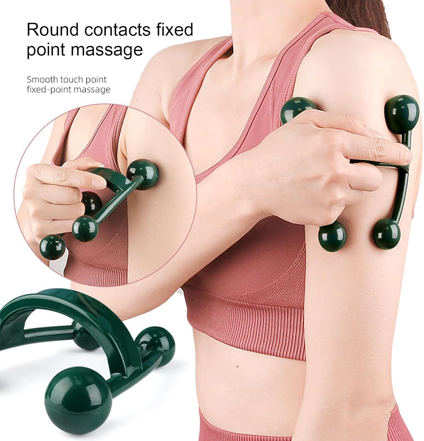 Gihioue Handheld Massager,H-Shaped Portable Body Massage Tools | Health Care Product, Fitness Equipment For Sole, Feet, Whole Body