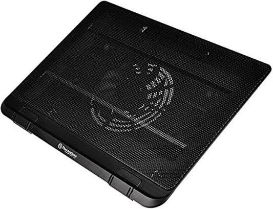 Thermaltake Massive A23 Steel Mesh Panel Single 120mm Fan 10"-16" Laptop Notebook Cooling Pad CL-N013-PL12BL-A, Black