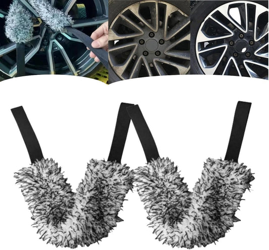 Microfiber Multi-Use Cleaning Tool – Crevice Cleaning Brush, Car Wheel Cleaning Belt, Multifunctional Car Detailing Cleaning Brush Tool, Quick Easy Car Cleaning Tool