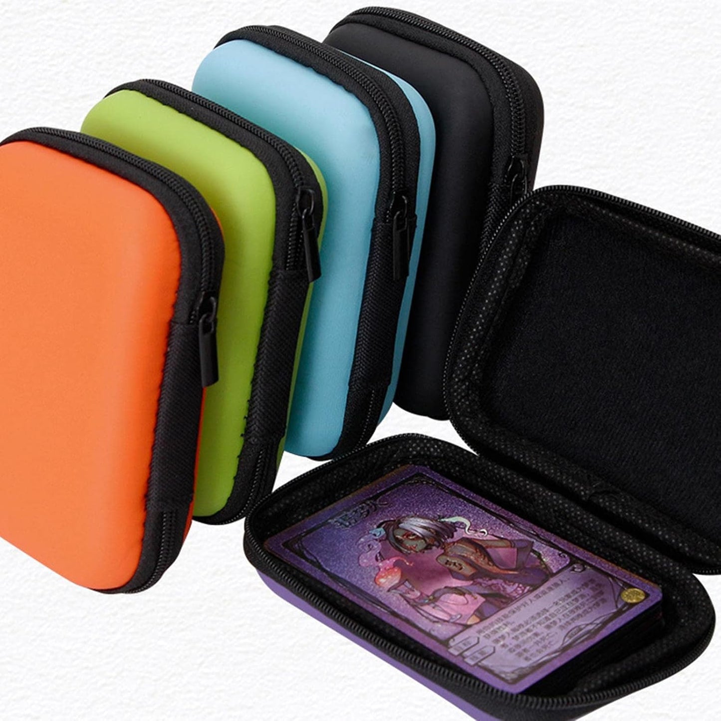 Travel Jewelry Case Small, Board Game Storage Box | Zippered Small Bag Mini Travel Makeup Carrying Case Cosmetic Bag Portable Accessories Organizer Little Pouch for Little Items