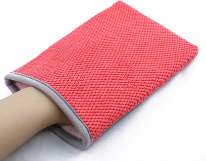Iouyjiu Clay Bar Mitt, Car Detailing Gloves, Soft & Absorbent Cleaning Mitt, Scratch-Away Design, Effective Paint Contaminant Removal, Ideal For Auto Detailing, Microfiber Material, 8.66x5.51x0.79in