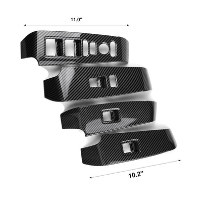 Thenice Compatible with Honda Civic Accessories Window Control Panel Door Armrest Cover Trims Interior Accessory for Civic 2022 2023 2024 2025 (Carbon Fiber Print)