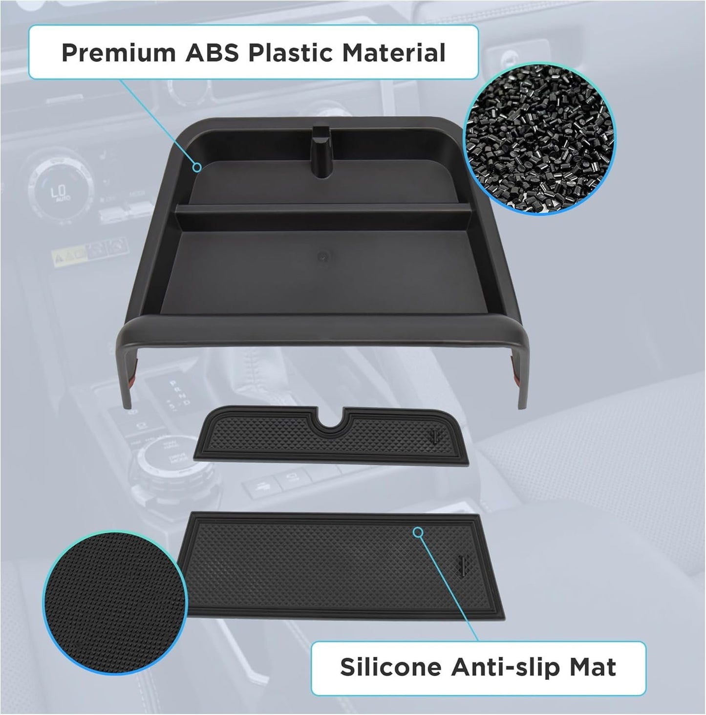 Sinminou Center Console Organizer Dashboard Tray Compatible With 2020-2025 Nissan Sentra Interior Accessories, Dashboard Storage Organizer Box, Only fits 8-inch screen