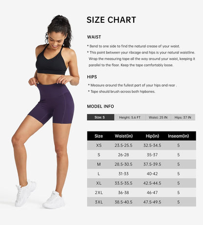 WILLIT Women's Biker Shorts High Waisted Workout Yoga Running Volleyball Spandex Shorts 5'' 7''