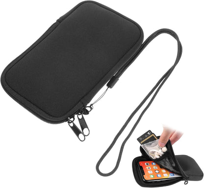 BEANPRECOY Diving Phone Protective Case Beach Phone Case Neoprene Cell Phone Sleeve Phone Sleeve for Running Phone Holder for Neck Cell Phone Pouch Bag for Walking Beach Vacation Portable Necessity