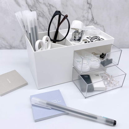 Marknor Minimalist Desk Organizer, White