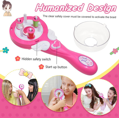 Magic Braids Set – Automatic Machine for Hair Braids and Accessories for Girls, Hair Braider and Braiding Machine, Ideal as a Gift for Girls!
