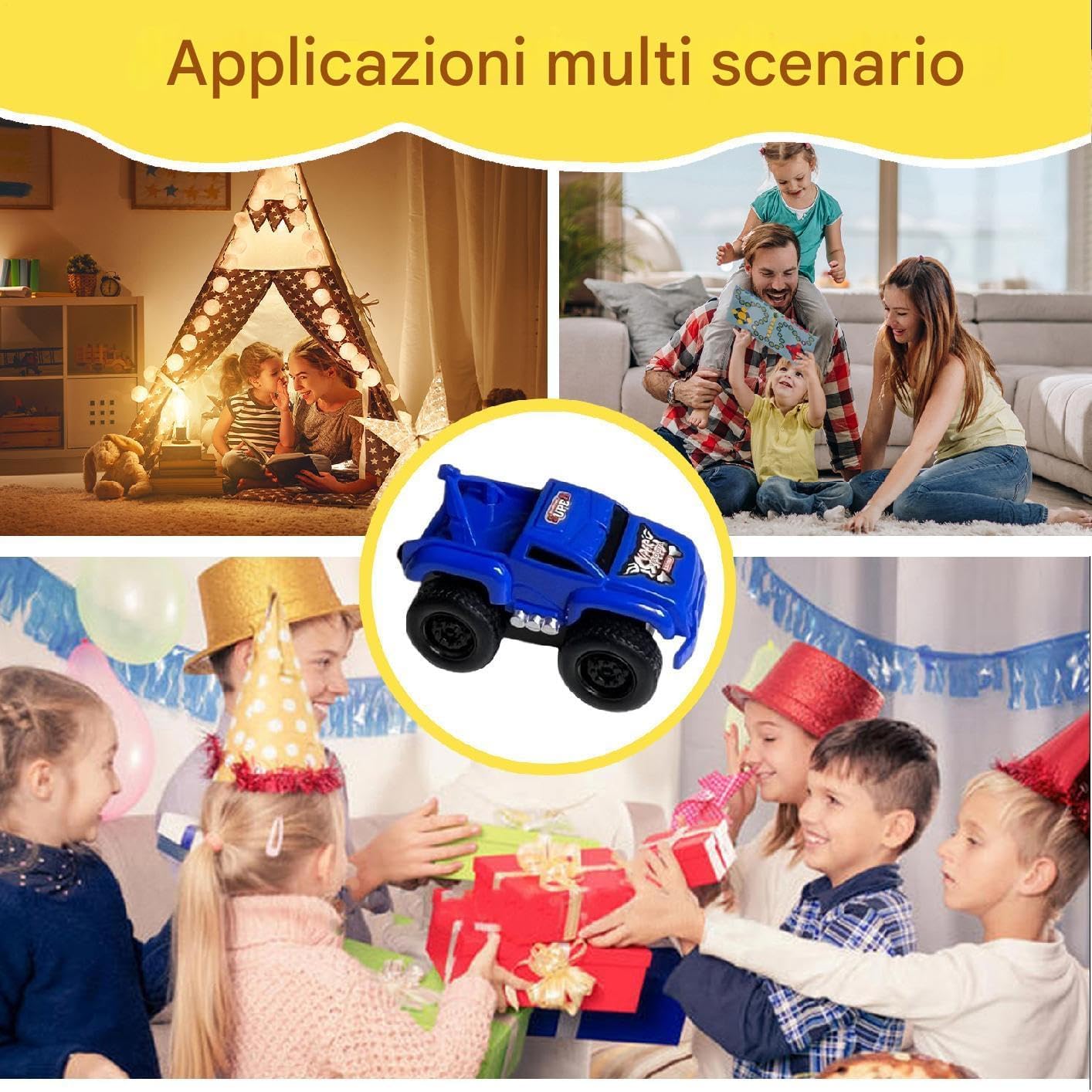 ccuzs Car That Drives on Walls, Wall Magnetic Climbing Car Toy, Friction Powered Stunt Vehicle with Smooth Surfaces Grip for Boys, Girls' Educational Play, Party Goodie Bags