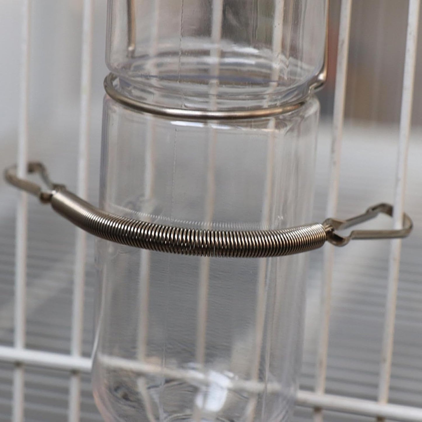 Water Bottle Spring Clip | Replacement Springs With 2 Clips | Stainless Steel Spring Fastening Water, Drinking Bottle for Hamster Water Bottle Spring Clip Feeding and Watering Supplies