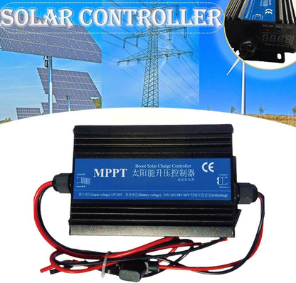 RESFNSE MPPT Boost Solar Charge Controller Charger 300W Car Battery Charging Voltage Regulator Charger Regulator 24/36/48/60/72V Easy Install Easy to Use
