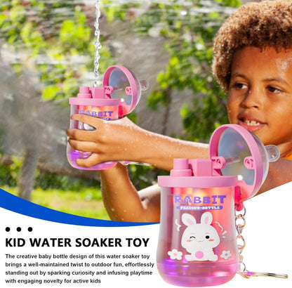 Kids Water Soaker Toy, Lights Up Kid Pool Squirter with Milk Bottle Shape, 3.46x1.69 Inches Compact Design, Outdoor Water for Boys, Girls, Summer Play, Beach and Backyard