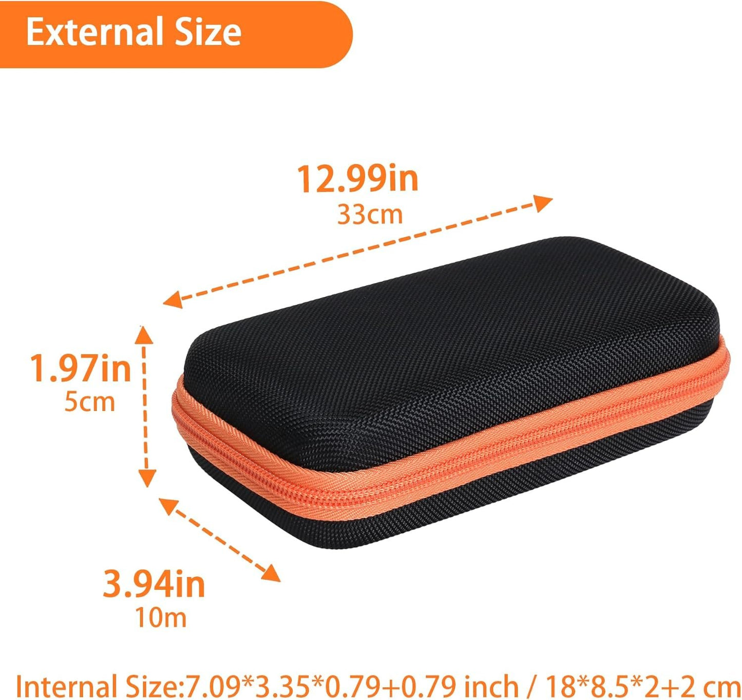 Aenllosi Hard Carrying Case Compatible with Solar Power Bank Qi Charger 10,000mAh