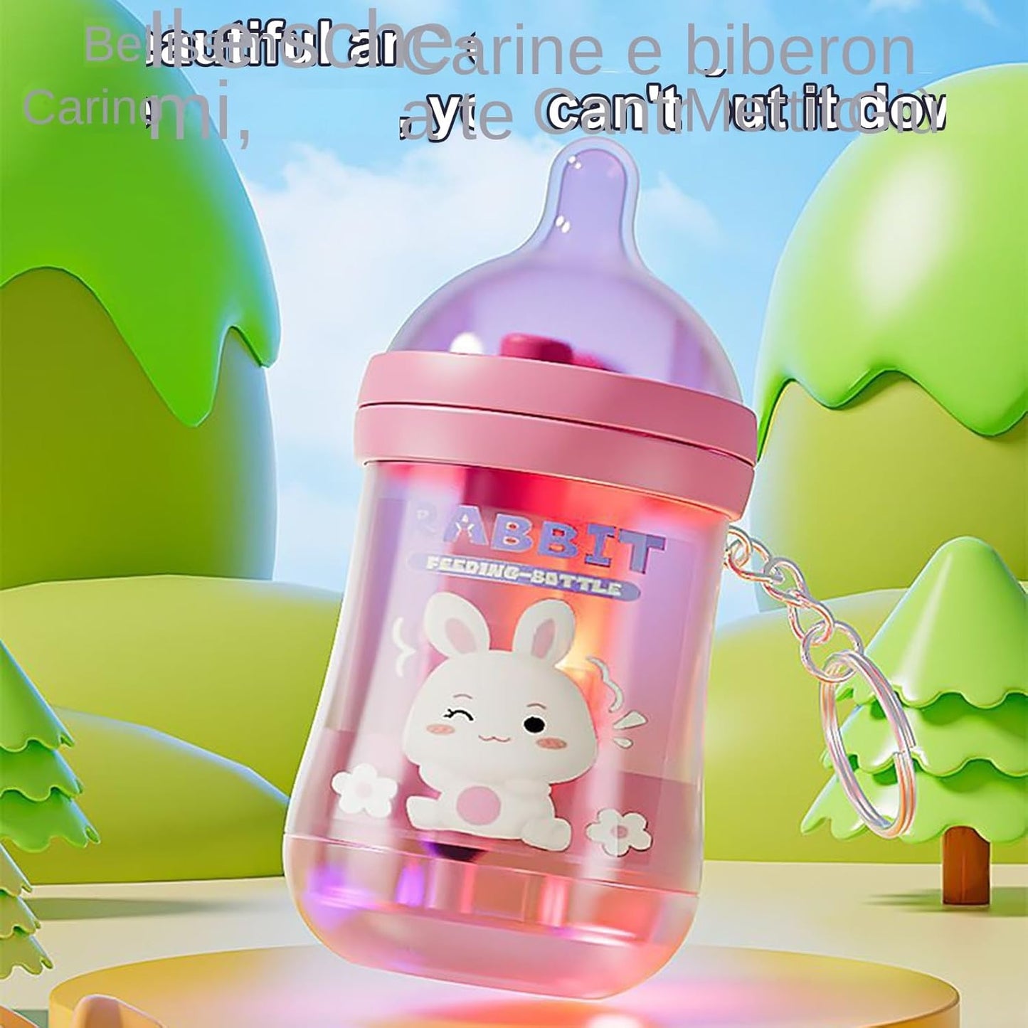 Kids Water Soaker Toy, Lights Up Kid Pool Squirter with Milk Bottle Shape, 3.46x1.69 Inches Compact Design, Outdoor Water for Boys, Girls, Summer Play, Beach and Backyard