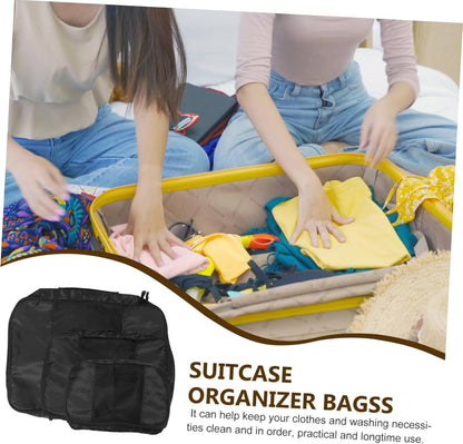 EXHUMKY 3Pcs Travel Storage Bags Large Capacity Packing Cubes for Luggage Organization Portable